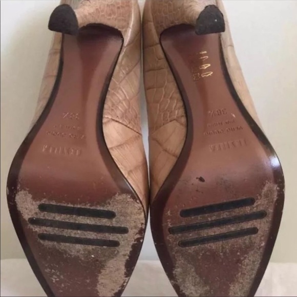 Le Silla Croc Embossed Closed Toe Stiletto - Picture 5 of 5